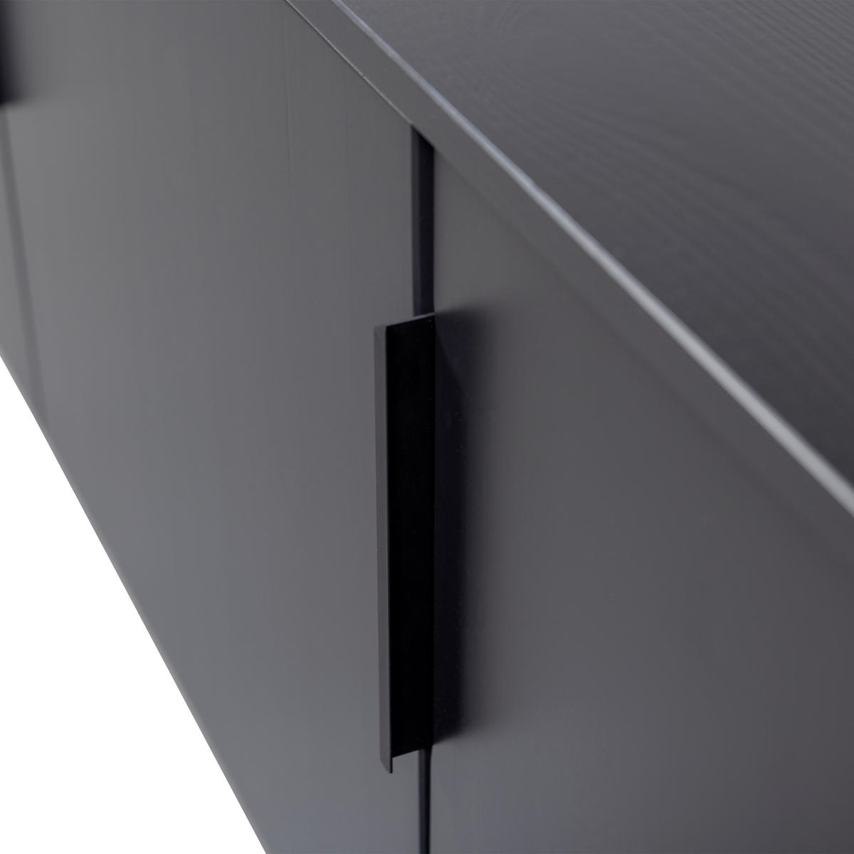 LOWBOARD Gunnar 154/56/44 cm  stehend  - Schwarz, Design, Holz/Metall (154/56/44cm) - Livetastic