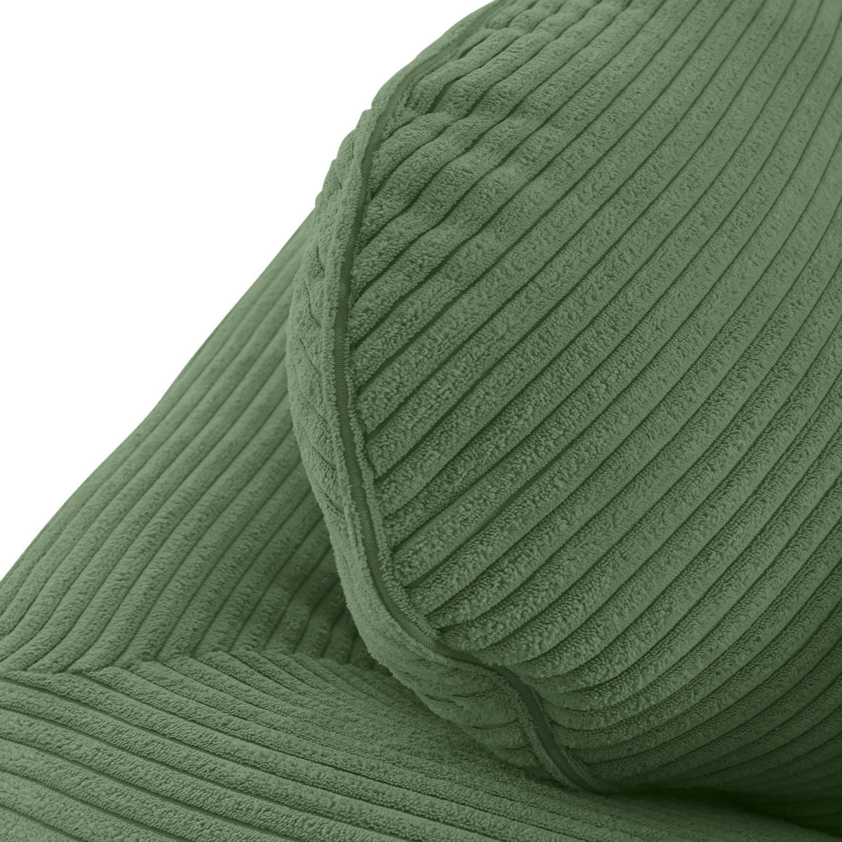 3-SITS SOFFA i manchester olivgrön  - olivgrön/mörkbrun, Klassisk, trä/textil (215/70/90cm) - MID.YOU