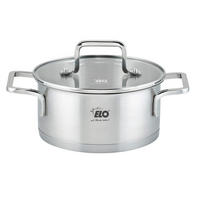 BRATENTOPF Topas 2,7 L  - Transparent/Silberfarben, Basics, Glas/Metall (20cm) - ELO