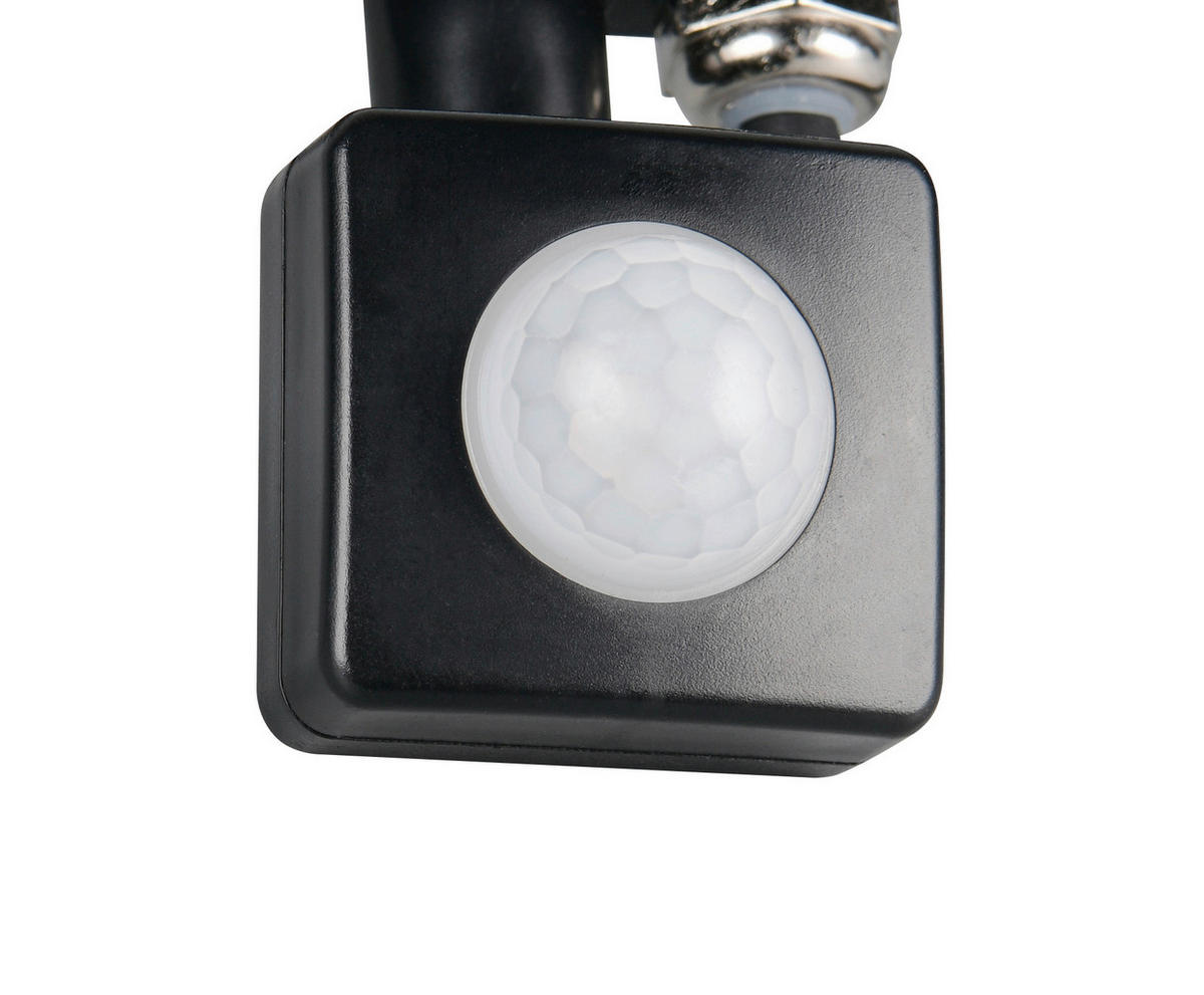 AUSSENWANDLEUCHTE - Weiss/Schwarz, Design, Glas/Metall (14,5/15,5/13cm)