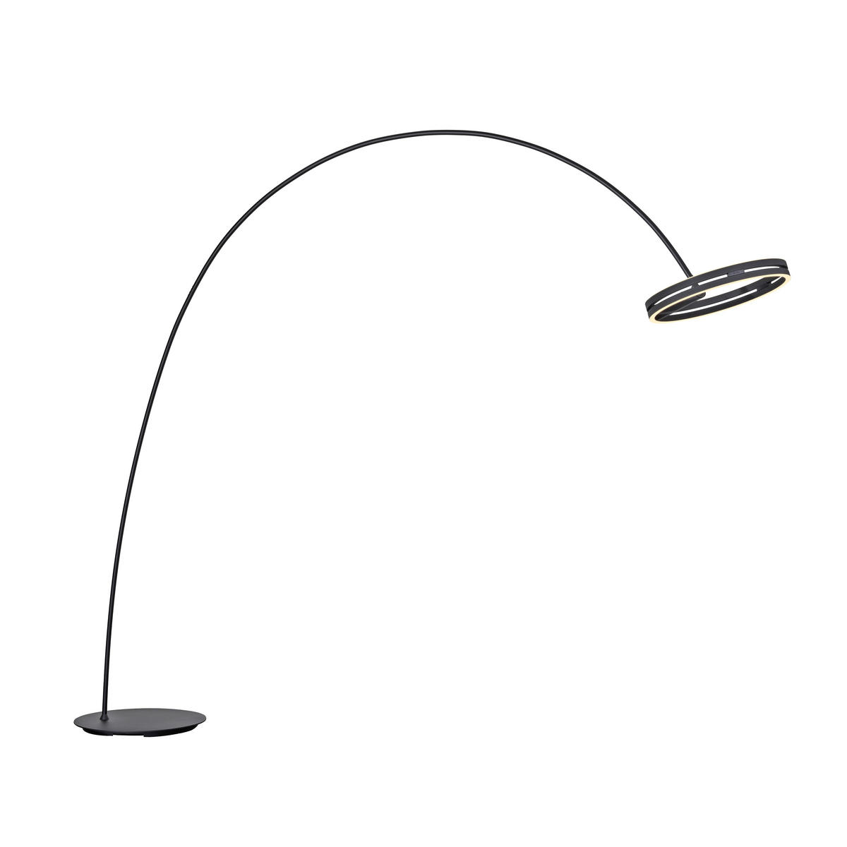 BOGENLEUCHTE 290/60/250 cm    - Schwarz, Design, Kunststoff/Metall (290/60/250cm) - Neuhaus PURE