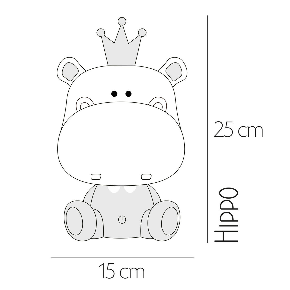 KINDERTISCHLEUCHTE 14/14/25 cm   - Grau, Basics, Kunststoff (14/14/25cm)