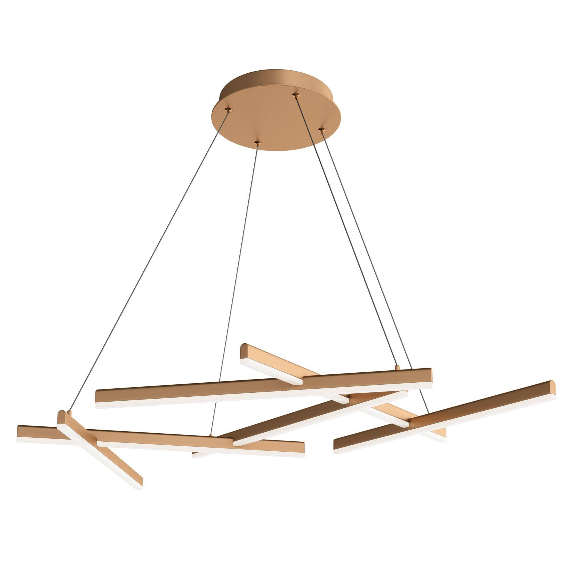PENDELLEUCHTE 101/66/5,5 cm    - Goldfarben, Trend, Kunststoff/Metall (101/66/5,5cm) - MAYTONI