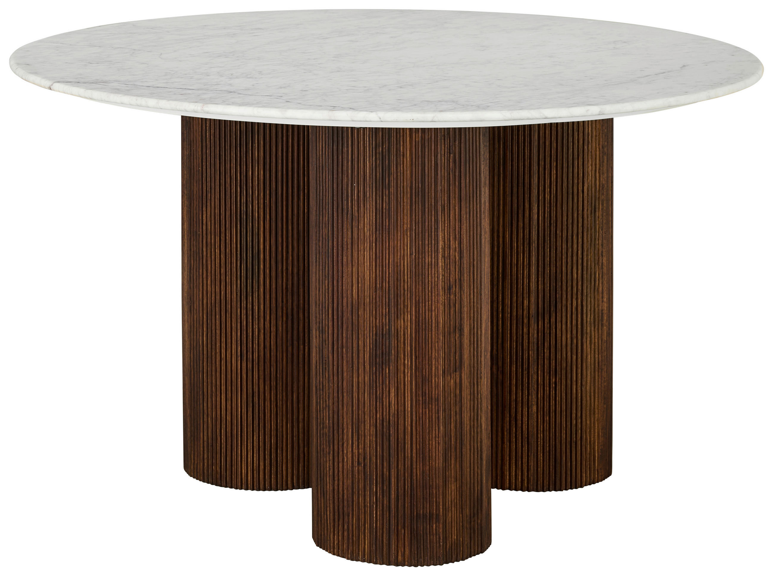Masă din lemn, piatră, 130/130/76 cm,