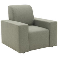 SESSEL in Webstoff Graubraun  - Graubraun/Schwarz, Design, Kunststoff/Textil (93/88/88cm) - LOOKS by W.Joop