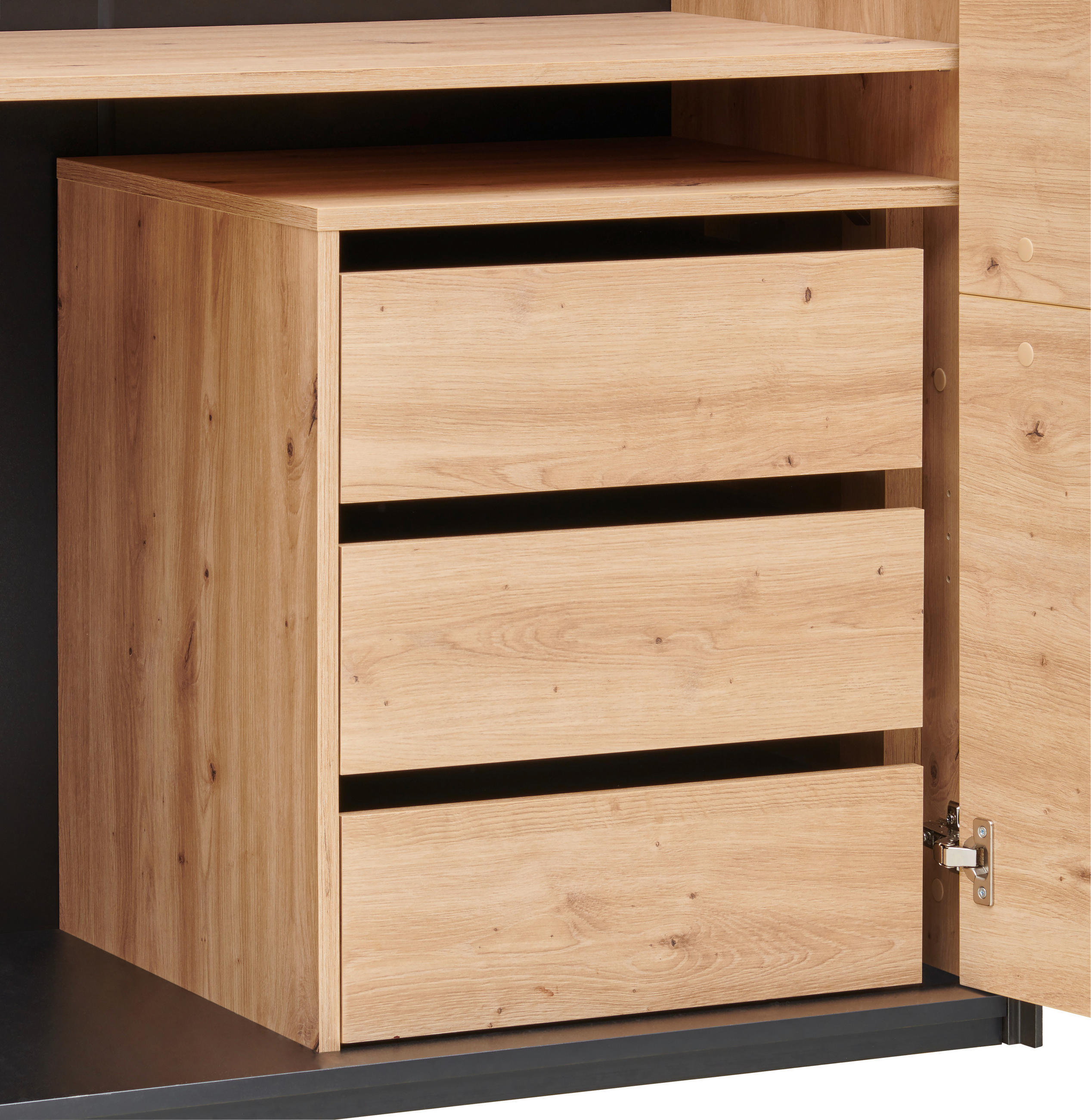 SCHUBKASTENEINSATZ 53/59/49 cm   - Eiche Artisan, Design, Holzwerkstoff (53/59/49cm) - Voleo