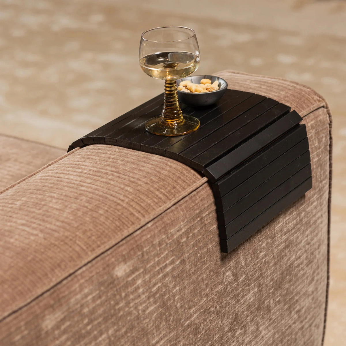 SOFATABLETT  - Schwarz, Basics, Holz (24/44/1cm) - Livetastic