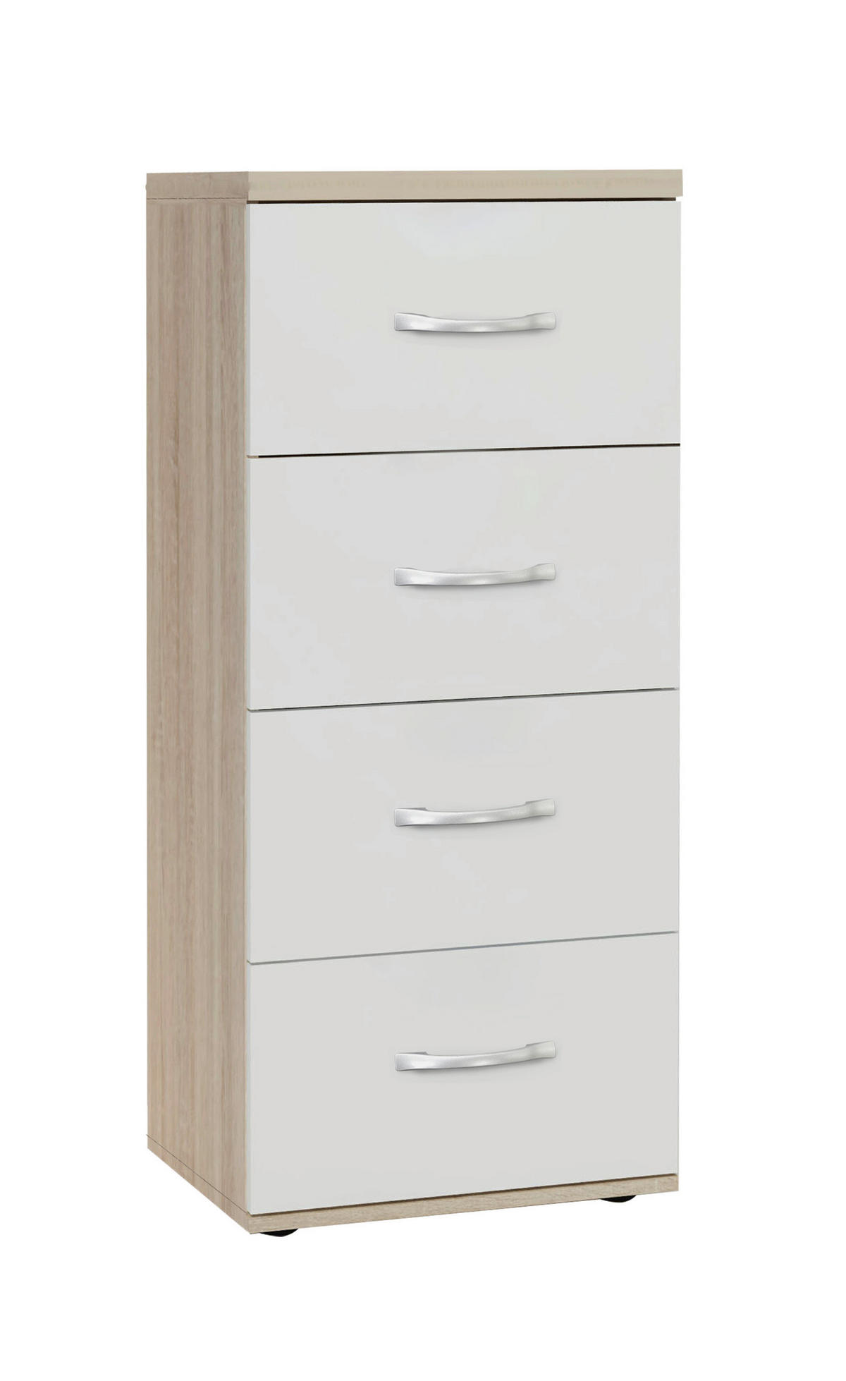 ORMARIĆ ZA OBUĆU  bijela, hrast Sonoma  drvni materijal     - bijela/hrast Sonoma, Basics, drvni materijal (50/116/43cm)