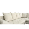 ECKSOFA Hellgrau Struktur  - Hellgrau/Schwarz, KONVENTIONELL, Textil/Metall (247/194cm) - Carryhome