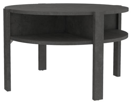 COUCHTISCH 74,4/74,4/45,5 cm rund Grau  - Dunkelgrau/Grau, MODERN, Holzwerkstoff (74,4/74,4/45,5cm) - Carryhome