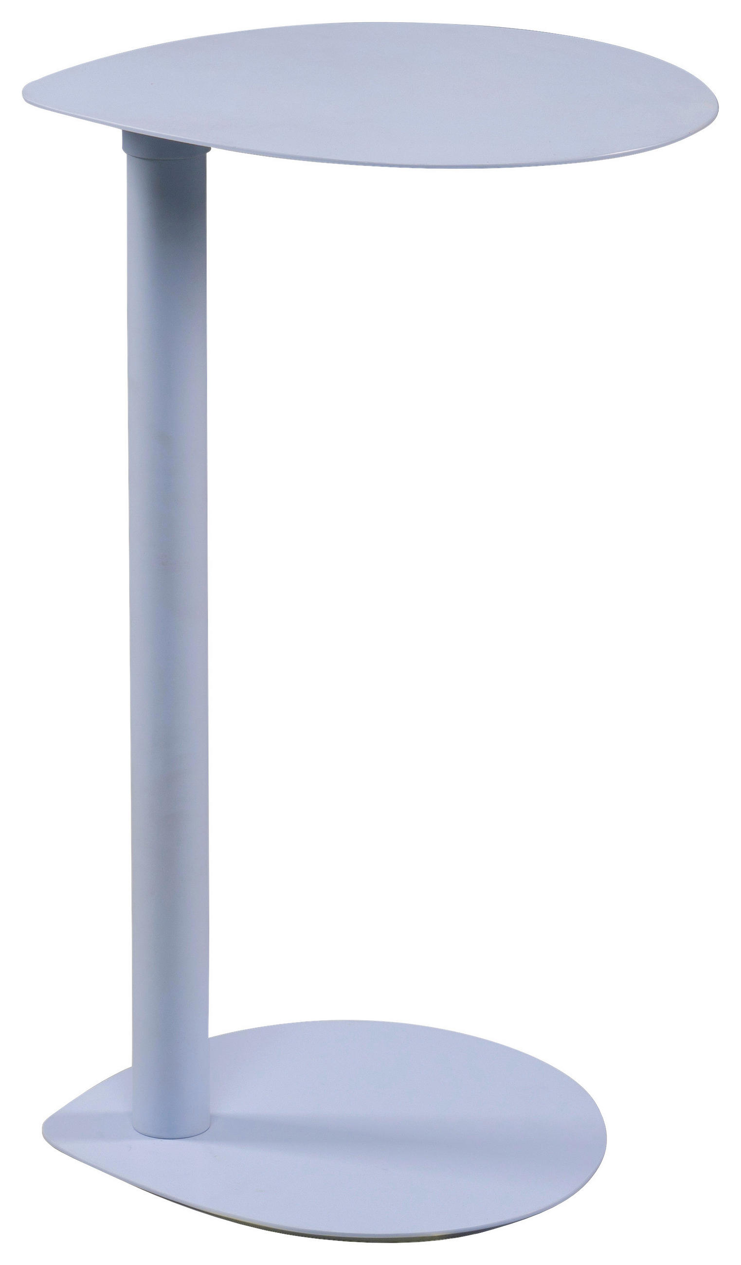 BEISTELLTISCH 34/32/53 cm Hellblau Freiform  - Hellblau, Design, Metall (34/32/53cm) - Xora