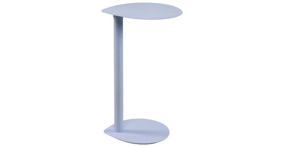 BEISTELLTISCH Freiform Hellblau  - Hellblau, Design, Metall (34/32/53cm) - Xora