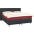 BOXSPRINGBETT 180/200 cm INKL. Matratze, Topper - Chromfarben/Rot, KONVENTIONELL, Leder/Textil (180/200cm) - Esposa BOXSPRINGBETT 180/200 cm INKL. Matratze, Topper - Chromfarben/Rot, KONVENTIONELL, Leder/Textil (180/200cm) - Esposa