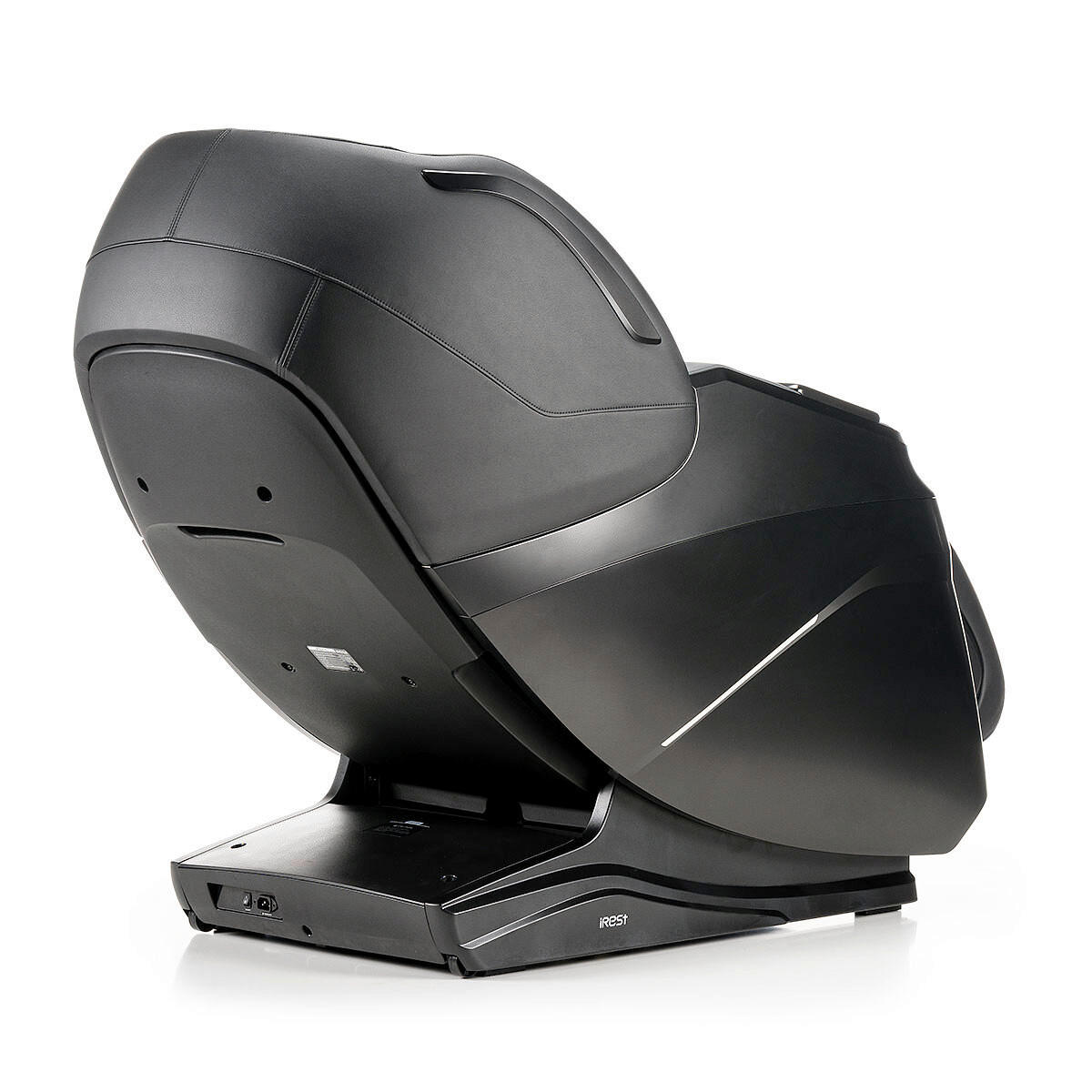 MASSAGESESSEL  mit Schwarz integrierte Lautsprecher, Relaxfunktion, Liegefunktion, Sitzheizung, Netzbetrieb, Massagefunktion, Herz-Waage-Funktion, abwischbar, ausziehbare Fußstütze, Bluetooth-Lautsprecher, Rückenlehne in S-Form  - Schwarz, Basics, Kunststoff/Textil (76/113/155-175cm) - iRest