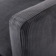 2-SITZER-SOFA  in Cord Anthrazit  - Anthrazit/Schwarz, Design, Holz/Textil (175/64/85cm) - Ambia Home