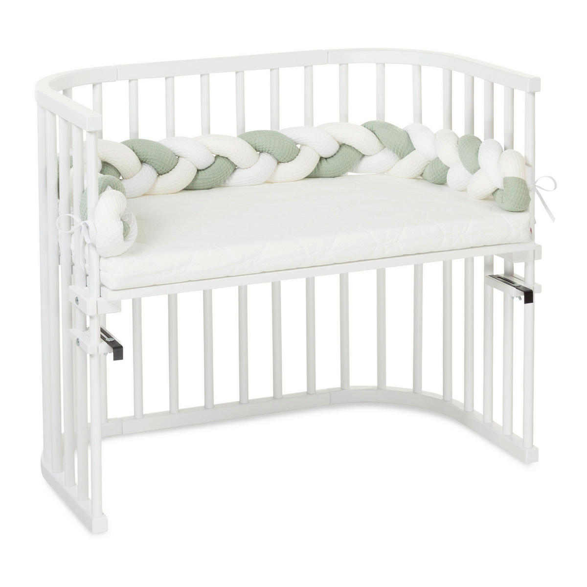 NESTCHENSCHLANGE  180/9/9 cm   - Jadegrün/Multicolor, Basics, Naturmaterialien (180/9/9cm) - Babybay