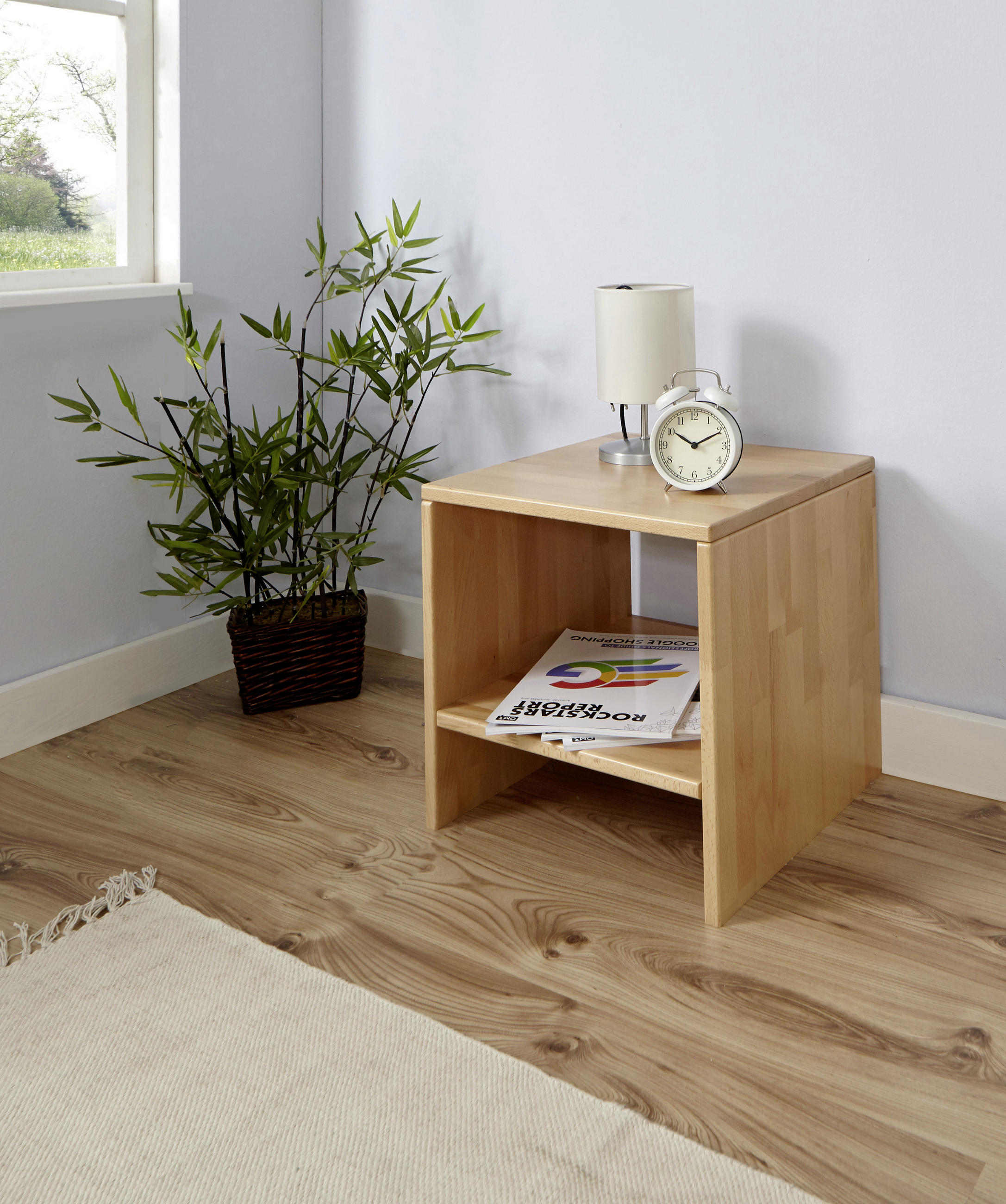 NACHTTISCH 40/40/40 cm  in massiv Buche Buchefarben  - Buchefarben, KONVENTIONELL, Holz (40/40/40cm) - MID.YOU
