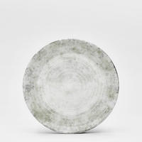 TELLER Hellgrau, Weiß, Grün 25 cm Korfu  - Hellgrau/Weiß, Basics, Keramik (25cm) - Van Well