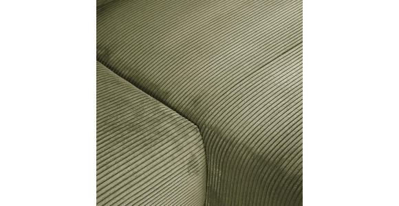 ECKSOFA Dunkelgrün Cord Rückenkissen, Schlaffunktion, Rücken echt, Stauraum, Liegefläche im Originalstoff  - Dunkelgrün/Schwarz, KONVENTIONELL, Kunststoff/Textil (266/180cm) - Carryhome