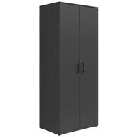 VIŠENAMENSKI ORMAR grafitno siva  80/195/52 cm  - crna/antracit, Moderno, pločasti materijal/plastika (80/195/52cm) - Carryhome