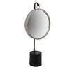SCHMINKSPIEGEL  - Silberfarben/Schwarz, Design, Glas/Metall (30/65/13cm) - Kayoom