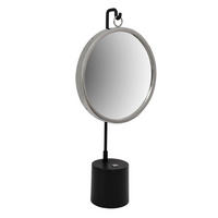 SCHMINKSPIEGEL 30/65/13 cm  - Silberfarben/Schwarz, Modern, Glas/Metall (30/65/13cm) - Kayoom