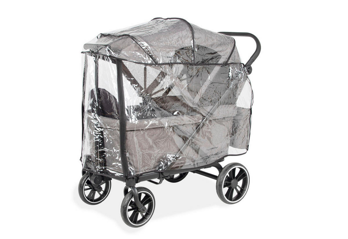 BOLLERWAGEN  CRUISER PI500   - Hellgrau, Basics, Textil/Metall (118/64/64cm) - Pinolino