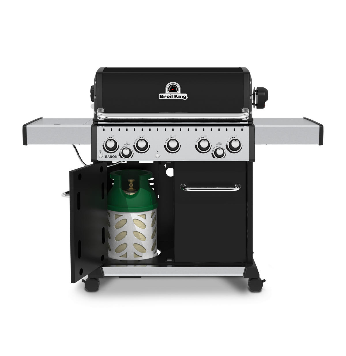 PLINSKI ŽAR  BARON - črna, Basics, kovina (161/116/61cm) - Broil King