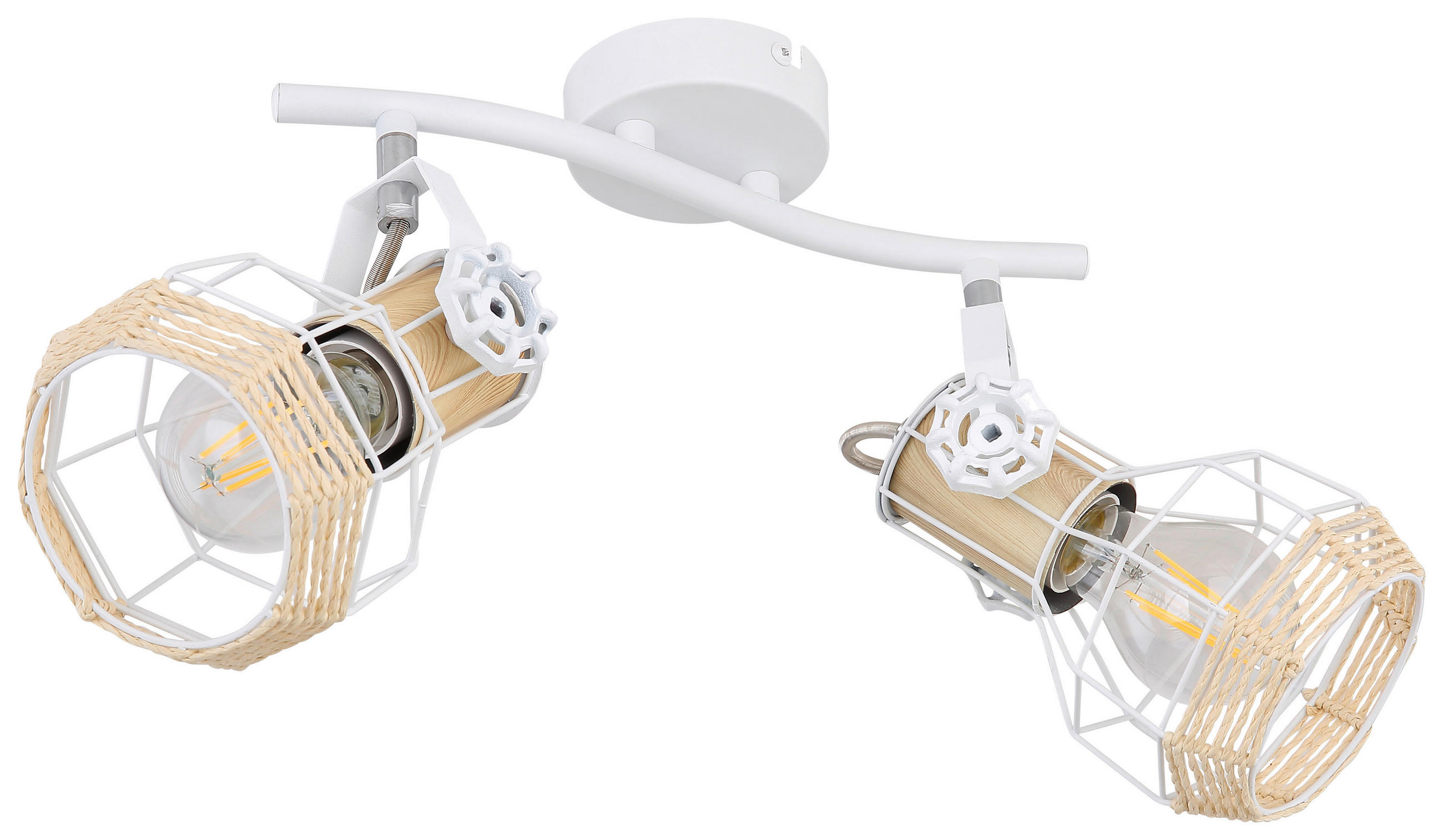 STRAHLER - Naturfarben/Weiß, Basics, Metall (29,6/23/19cm) - Globo