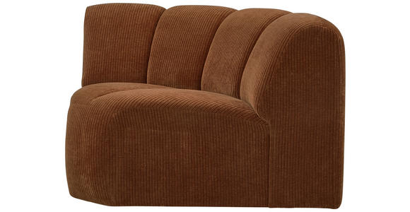 SOFAELEMENT Cord Rostfarben - Rostfarben/Schwarz, KONVENTIONELL, Kunststoff/Textil (110/74/110cm) - Ambia Home