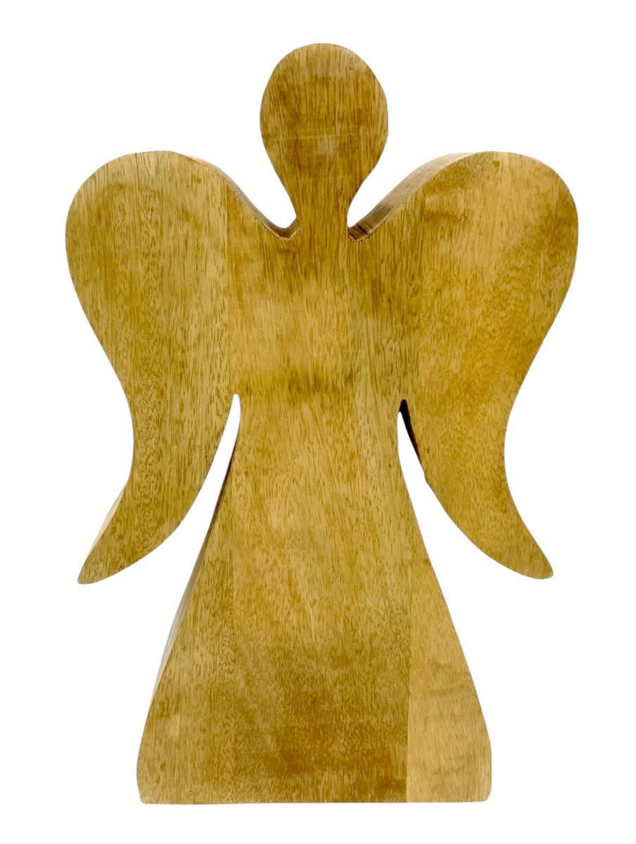 DEKOENGEL  - Braun, LIFESTYLE, Holz (37/59,5/10cm) - X-Mas