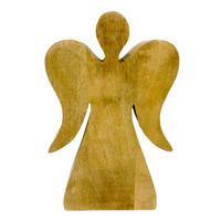 DEKOENGEL  - Braun, LIFESTYLE, Holz (37/59,5/10cm) - X-Mas