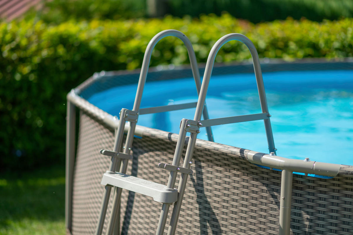 POOL PGP2Q01542D 457/106 cm  - Braun, KONVENTIONELL, Kunststoff (457/106cm)