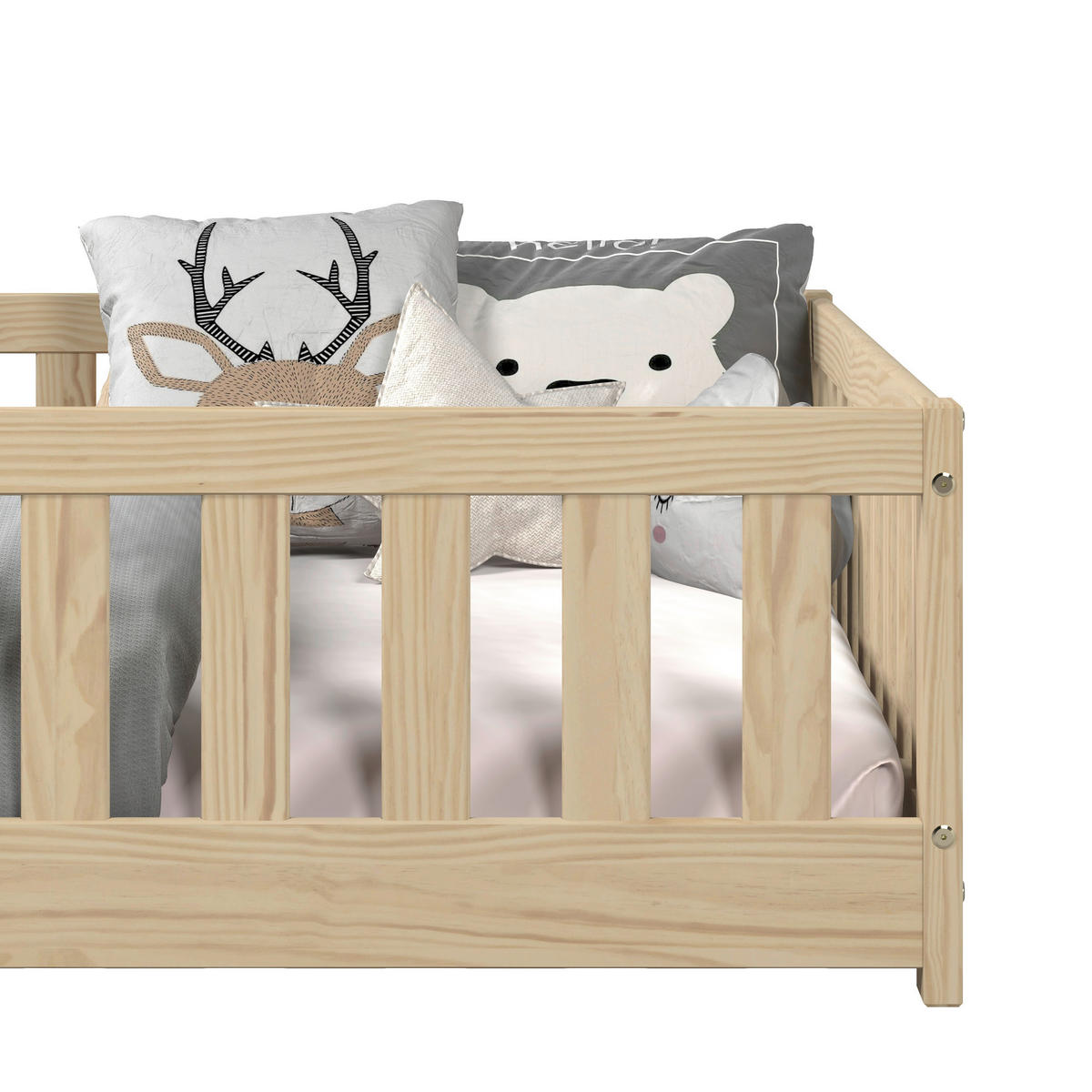 BODENBETT. 140/200 cm  in Naturfarben  - Naturfarben, MODERN, Holz/Holzwerkstoff (140/200cm) - P & B