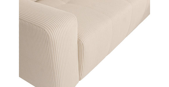 ECKSCHLAFSOFA  mit Cord Beige  - Beige/Schwarz, KONVENTIONELL, Textil (248/146cm) - Xora