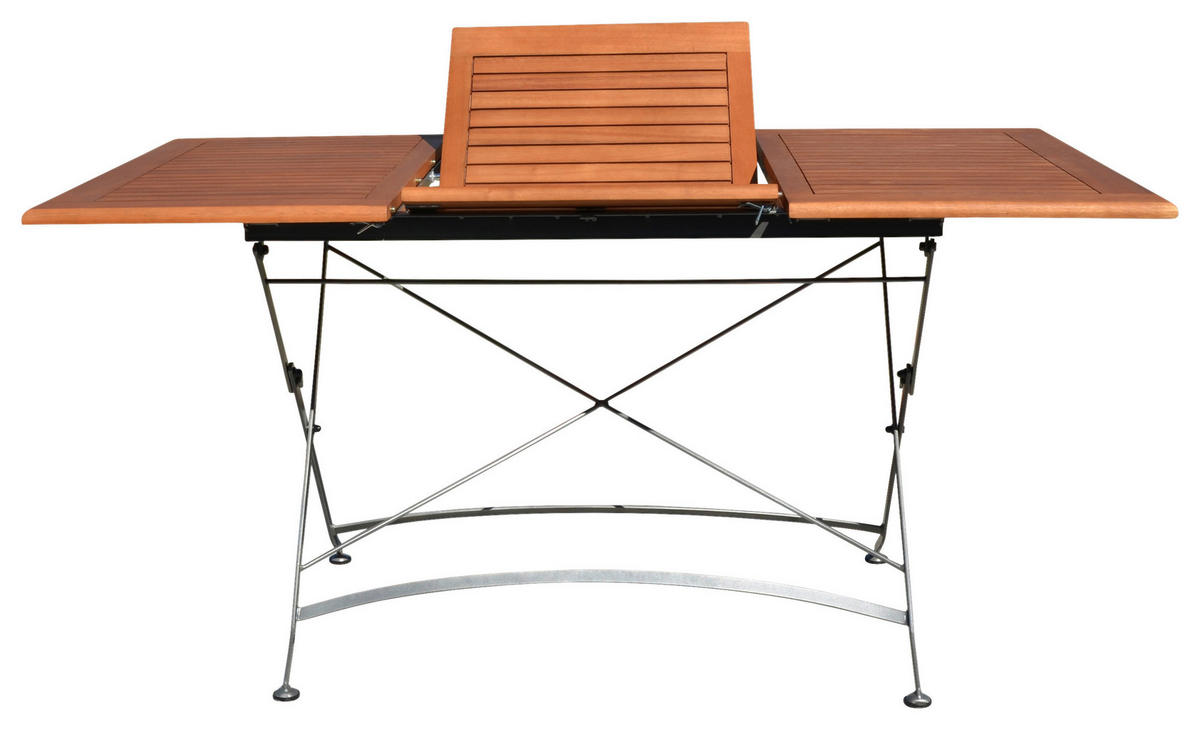 GARTENTISCH 100/90/74 cm Holz, Metall rechteckig  - Schwarz/Braun, MODERN, Holz/Metall (100/90/74cm) - Gardenson