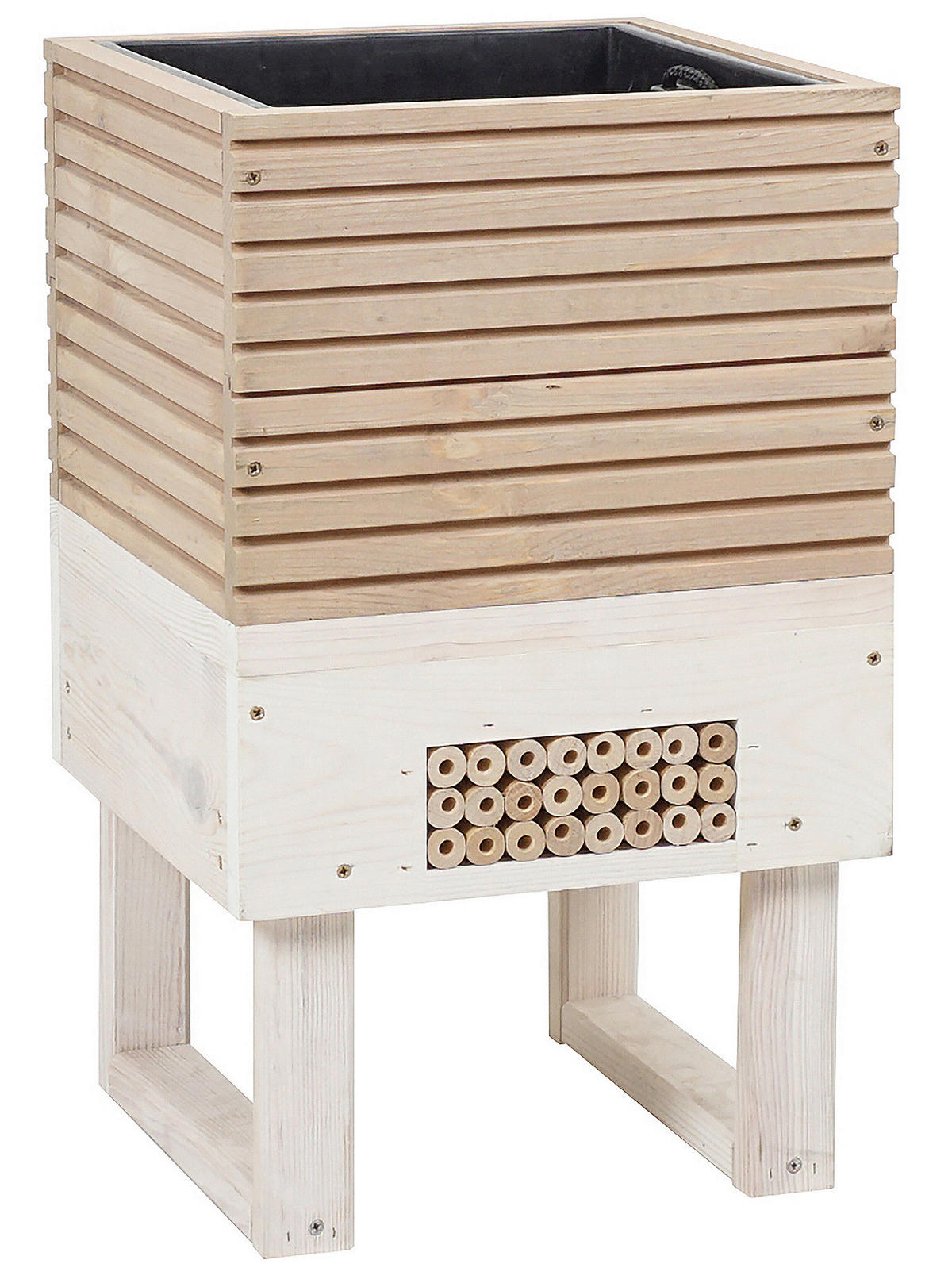 BLUMENKASTEN  - Kieferfarben, Basics, Holz/Kunststoff (33/54/33cm) - Siena Garden