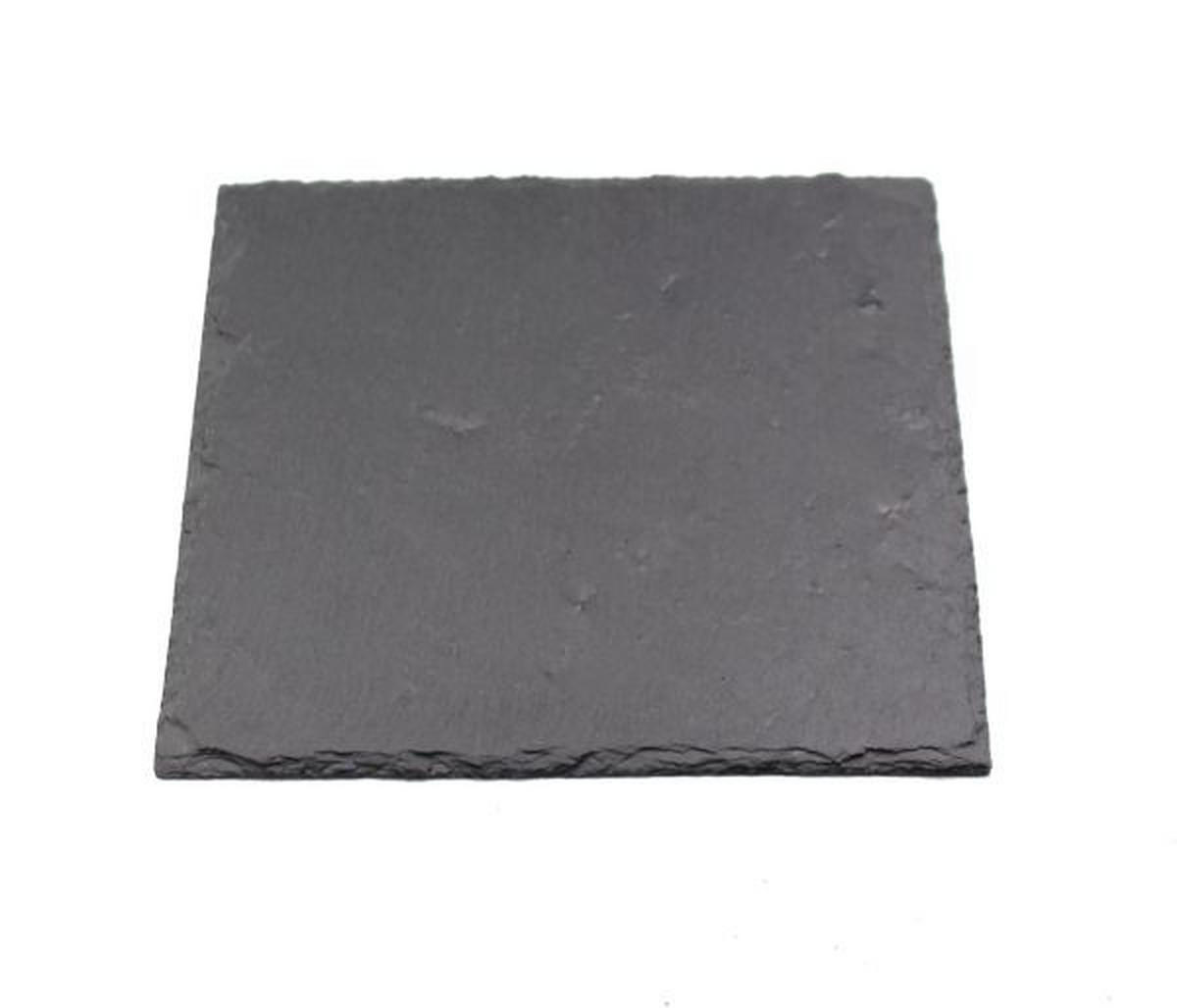PLATZTELLER 25/25 cm  - Schieferfarben, Konventionell, Stein (25/25cm) - Ambia Home
