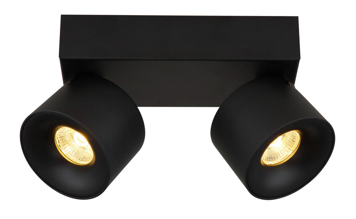 LED ZÁŘIČ, 20.5/7.2/12 cm - černá/průhledné, Design, kov/plast (20.5/7.2/12cm) - Globo