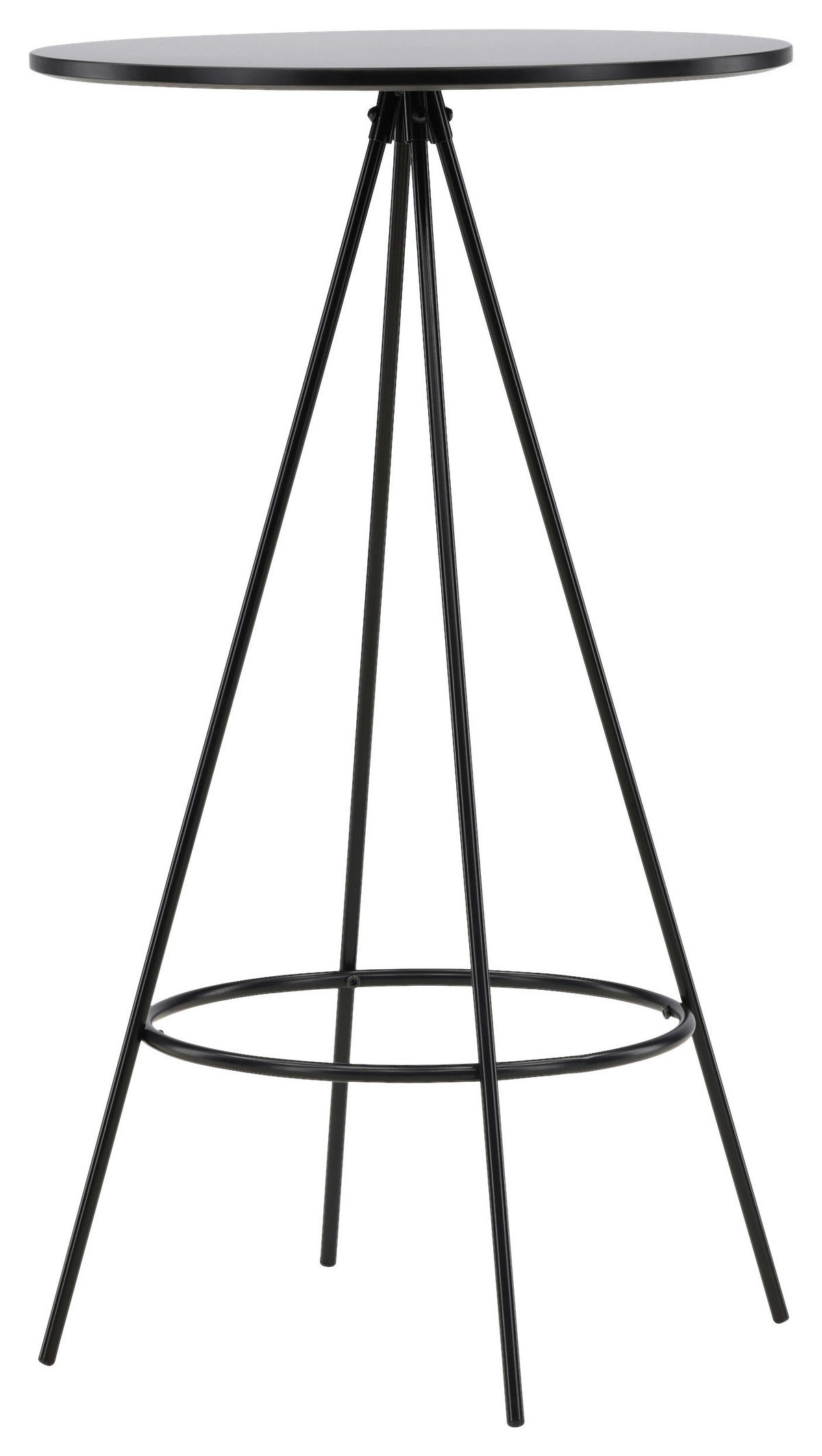 BARPALL i svart  - svart, Design, metall/trämaterial (60/105/60cm) - Livetastic