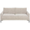 3-SITZER-SOFA Webstoff Creme  - Creme/Schwarz, KONVENTIONELL, Textil/Metall (196/78/90cm) - Hom`in