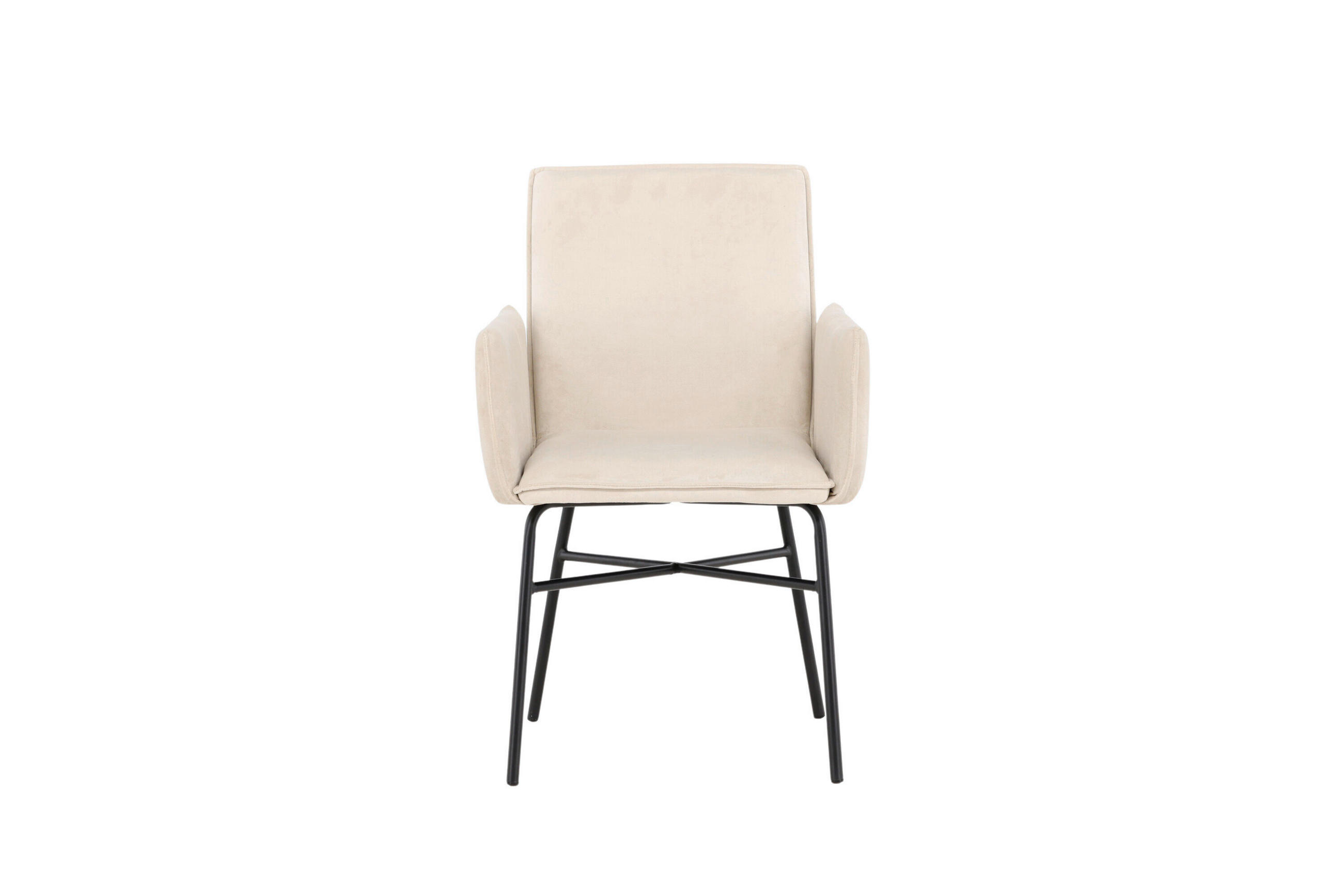 STOL stål  - beige/svart, Modern, metall/textil (57/87/60cm) - Livetastic