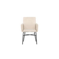 STOL stål  - beige/svart, Modern, metall/textil (57/87/60cm) - Livetastic