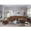 ECKSOFA in Flachgewebe, Mikrofaser Braun  271/239 cm  - Beige/Alufarben, Design, Textil/Metall (271/239cm) - Cantus