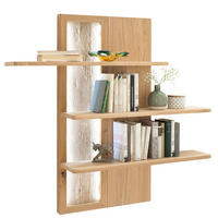 WANDREGAL  - Eichefarben, Design, Holz/Holzwerkstoff (121/115/26cm) - Livetastic