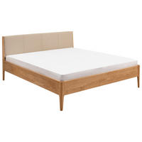 BETT 140/200 cm  in Wildeiche, Beige  - Wildeiche/Beige, KONVENTIONELL, Holz (140/200cm) - Linea Natura