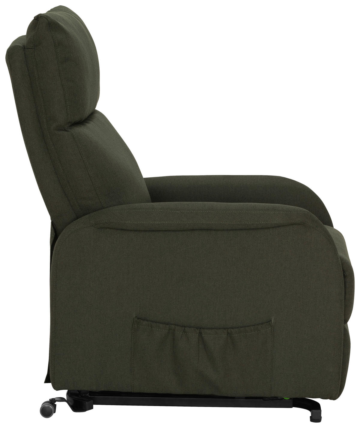 FERNSEHSESSEL Webstoff Grün  - Schwarz/Grün, KONVENTIONELL, Textil/Metall (68/103-80/93-158cm) - P & B