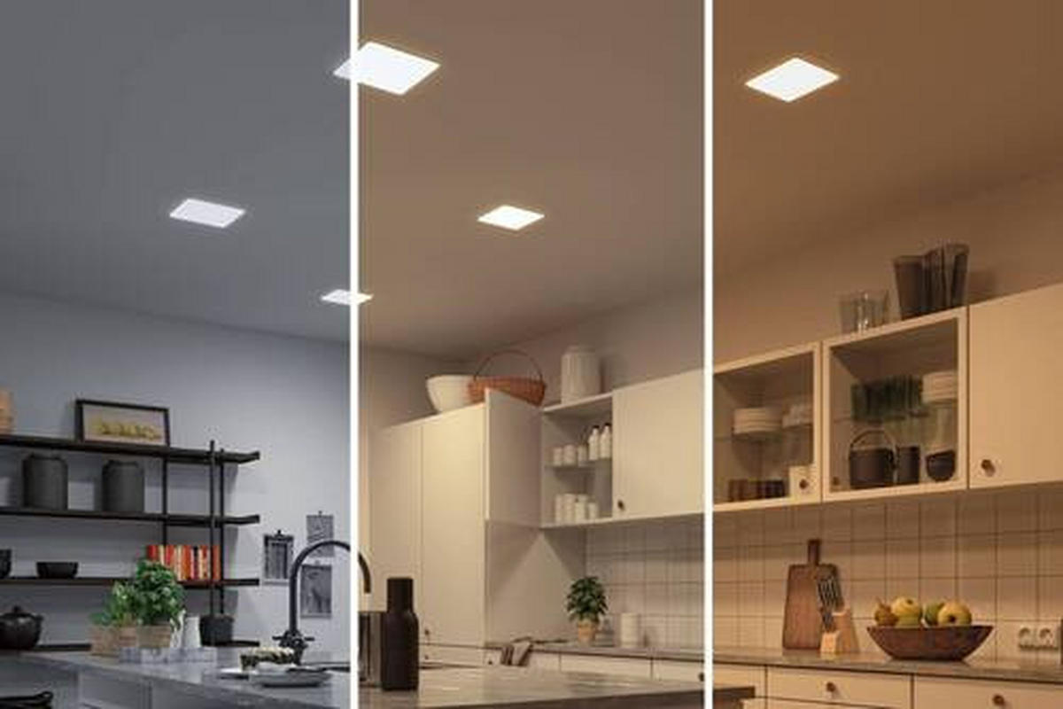 LED-PANEEL 18,5/18,5 cm   - Weiß, Design, Kunststoff (18,5/18,5cm) - Paulmann