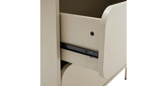 KOMMODE  in 80/85/40 cm  - Seidengrau/Hellgrau, Design, Holzwerkstoff/Metall (80/85/40cm) - Xora