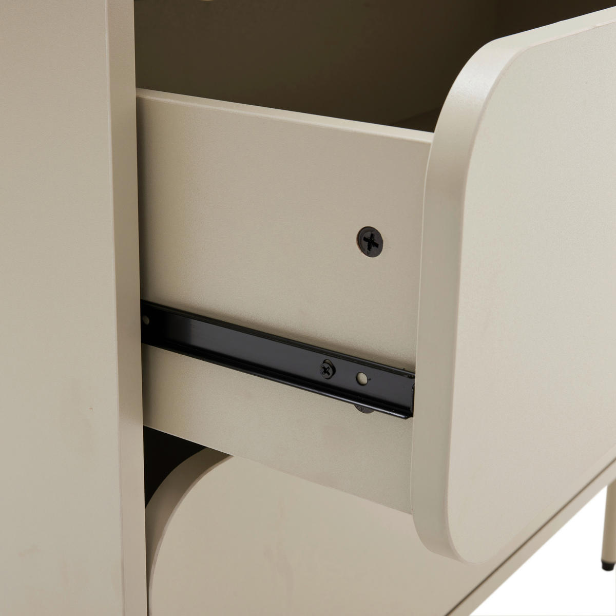 KOMMODE  in 80/85/40 cm  - Seidengrau/Hellgrau, Design, Holzwerkstoff/Metall (80/85/40cm) - Xora